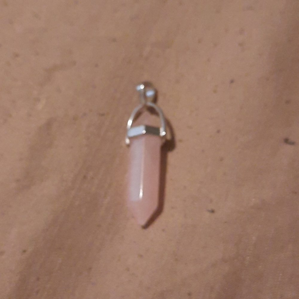 Stone Hexagon Chakra Healing Point Pendants (J8)